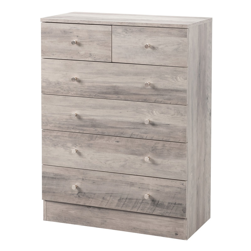 Imogen 6 Drawer Storage Cabinet Wade Logan Color Gray